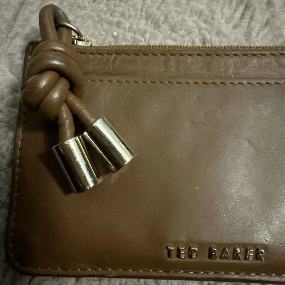 Ted Baker Mova Brown Zip Top Purse
